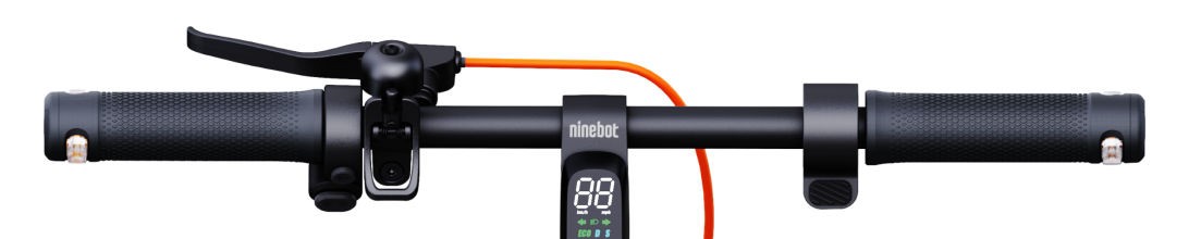 Segway-Ninebot KickScooter F2 Pro E — pormenor do guiador e display